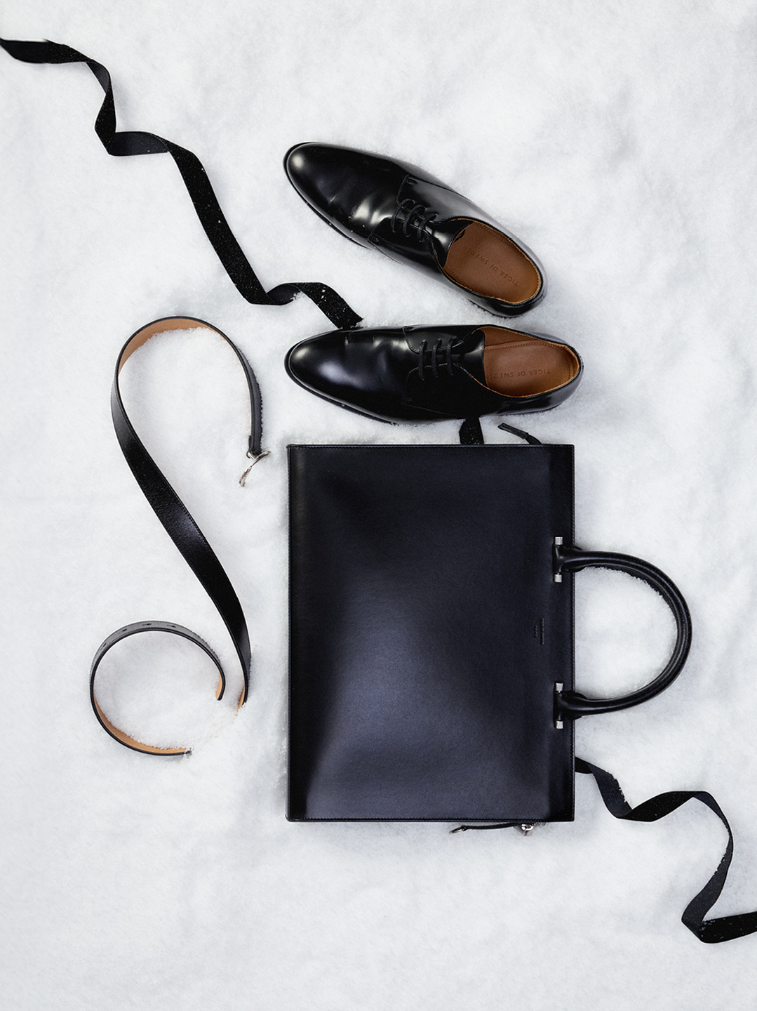 Tiger of Sweden Black Shoes, Belt and Bag